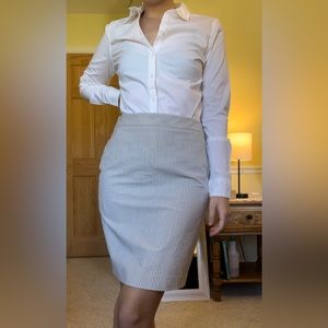 NWOT Ann Taylor Striped A-line Business Skirt